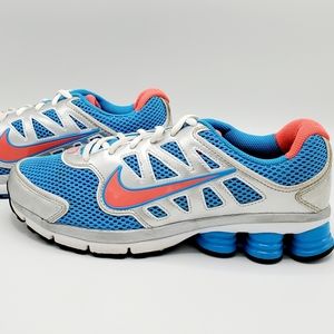 Nike Shox Qualify+ 2 Blue, Red & Metallic Silver